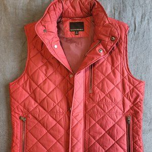 Banana Republic Men's Quilted Puffer Vest / MEDIUM / RUST (RED)